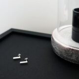 BAR EARRINGS SILVER COLOUR GG UNIQUE