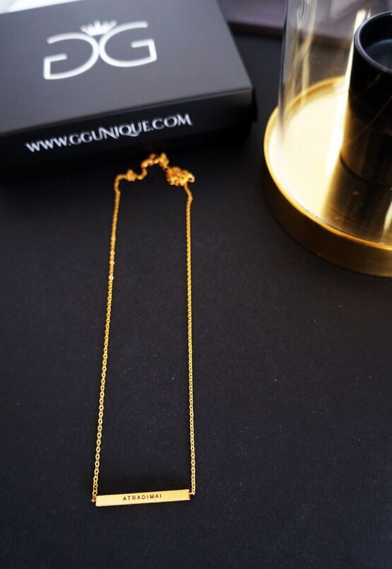 GG UNIQUE PERSONALIZED GOLD PLATED NECKLACE