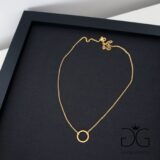 GG UNIQUE GOLD CIRCLE KARMA NECKLACE