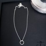 GG UNIQUE SILVER KARMA CIRCLE NECKLACE