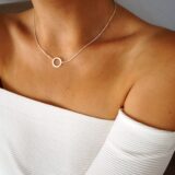 GG UNIQUE SILVER KARMA CIRCLE NECKLACE
