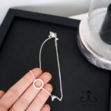 GG UNIQUE SILVER KARMA CIRCLE NECKLACE