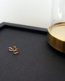 Minimal drop earrings gold plated GG UNIQUE