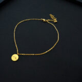 Minimal style gold plated anklet GG UNIQUE