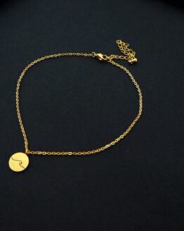 Minimal style gold plated anklet GG UNIQUE