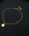 Minimal style gold plated anklet GG UNIQUE