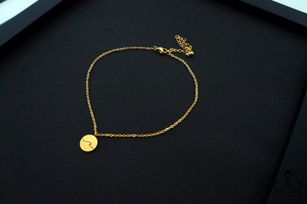 Minimal style gold plated anklet GG UNIQUE