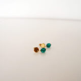 Green emerald swarovski crystal earrings GG UNIQUE