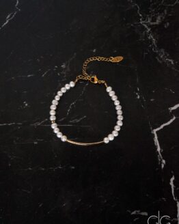 Freshwater pearls bracelet with gold plating - GG UNIQUE