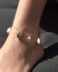 Beachy anklet with natural gold plated shells - GG UNIQUE