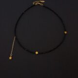 Star necklace with crystals - gg unique