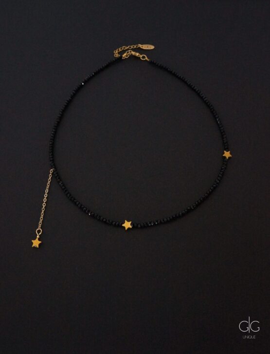 Star necklace with crystals - gg unique