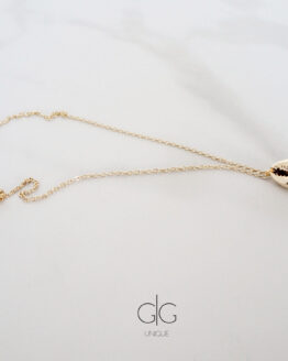 Natural shell necklace with gold plating - GG UNIQUE