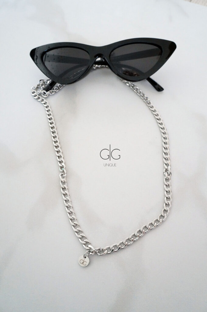 Stainless steel glasses chain - GG UNIQUE