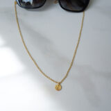 Thin glasses chain gold plated stainless steel - GG UNIQUE