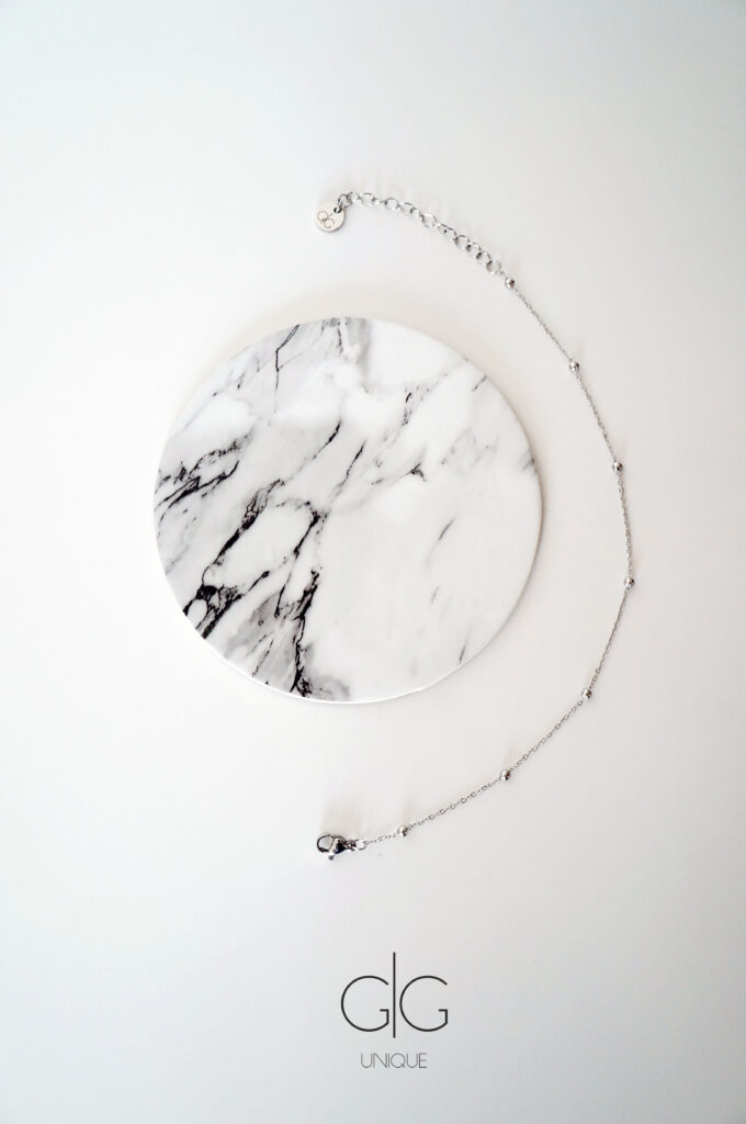 Minimal style bubble stainless steel anklet - GG UNIQUE