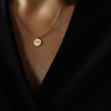 Minimal wave necklace in rose gold - GG UNIQUE