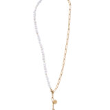 Freshwater pearl necklace with locker pendant - GG UNIQUE
