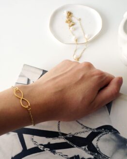Minimal gold infinity bracelet - GG UNIQUE