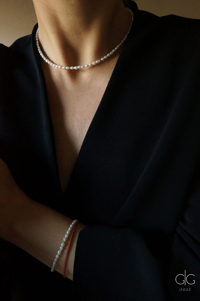 Delicate small pearl necklace - GG UNIQUE