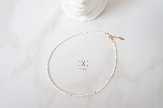 Delicate small pearl necklace - GG UNIQUE