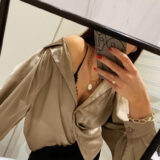 Massive Keshi pearl gold plated necklace - GG UNIQUE