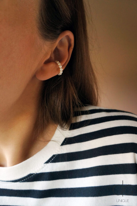 White pearl ear cuff - GG UNIQUE