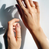 Modern minimal gold ring - GG UNIQUE