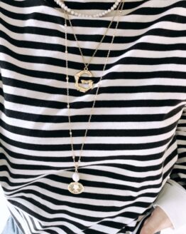 Big letter trendy gold/silver plated necklace GG UNIQUE