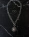 Sun symbol massive trendy steel color necklace - GG UNIQUE