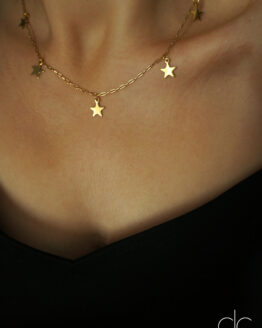 Minimal star necklace in gold GG UNIQUE
