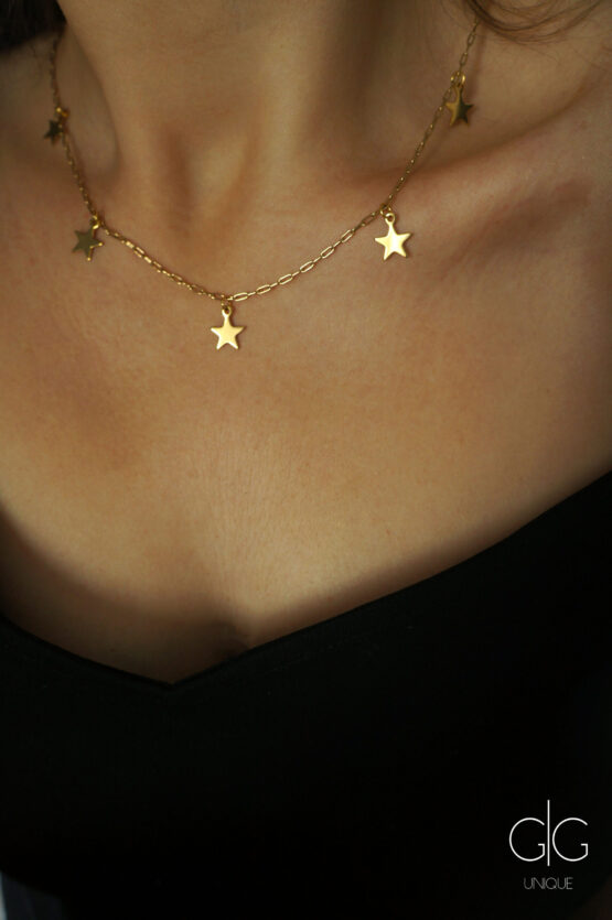 Minimal star necklace in gold GG UNIQUE
