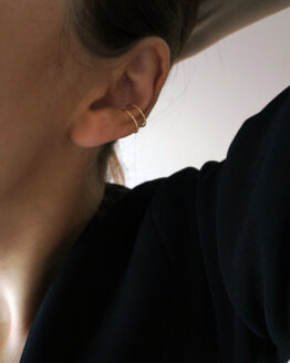 Double wired gold plated ear cuff- GG UNIQUE
