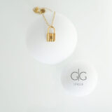 Personalized gold locker pendant necklace - GG UNIQUE