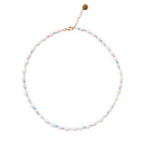 Pearl and vibrant color necklace - GG UNIQUE