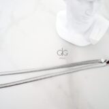 The minimal snake style necklace chain in silver - GG UNIQUE