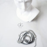 The minimal snake style necklace chain in silver - GG UNIQUE
