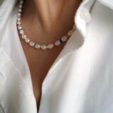 Pearl and vibrant color necklace - GG UNIQUE