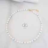 Pearl and vibrant color necklace - GG UNIQUE