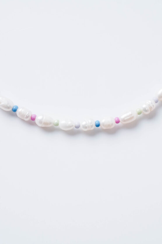 Pearl and vibrant color necklace - GG UNIQUE