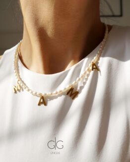 Small pearl necklace "MAMA" - GG UNIQUE