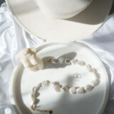 Pearl mass necklace with golden details - GG UNIQUE