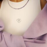 Purple ombre zircon stone necklace - GG UNIQUE