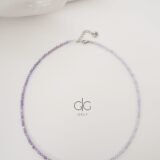 Purple ombre zircon stone necklace - GG UNIQUE