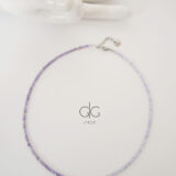 Purple ombre zircon stone necklace - GG UNIQUE