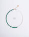 Pearl and green color malachite stone necklace -GG Unique