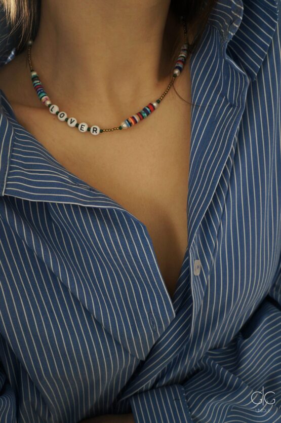 Trendy colorful LOVER necklace - GG UNIQUE