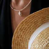 Delicate small pearl and seashell necklace - GG UNIQUE
