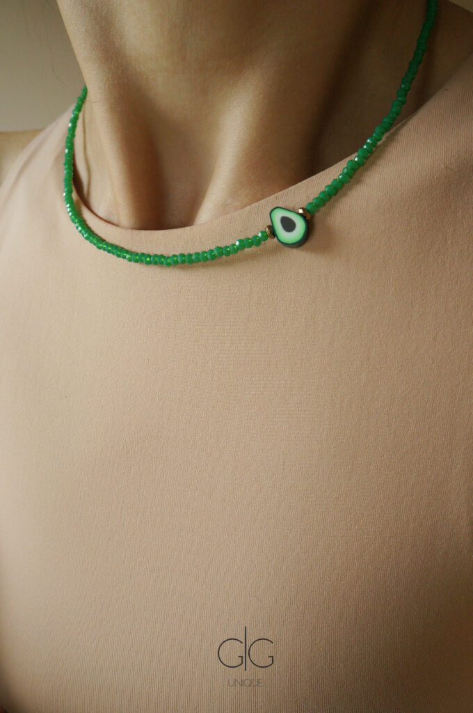 Funny avocado toast lover green necklace - GG UNIQUE