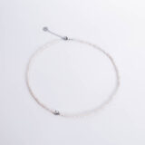Small pearl necklace with a silver heart - GG Unique